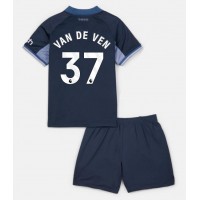 Tottenham Hotspur Micky van de Ven #37 Auswärts Trikotsatz Kinder 2023-24 Kurzarm (+ Kurze Hosen)